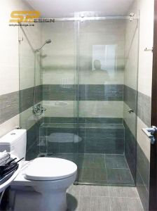 Vách kính phòng tắm cửa lùa ray 10x30 VKT019